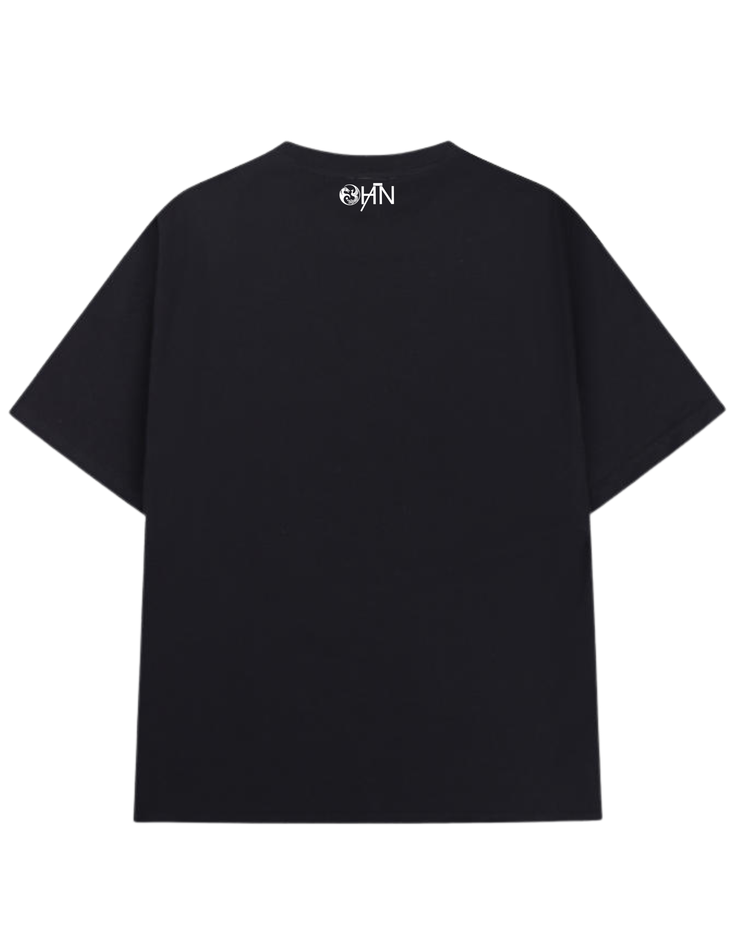 HĀN Official Chaos #5 collectible figure from the Gods & Grims Collection, showing the back design with intricate details.